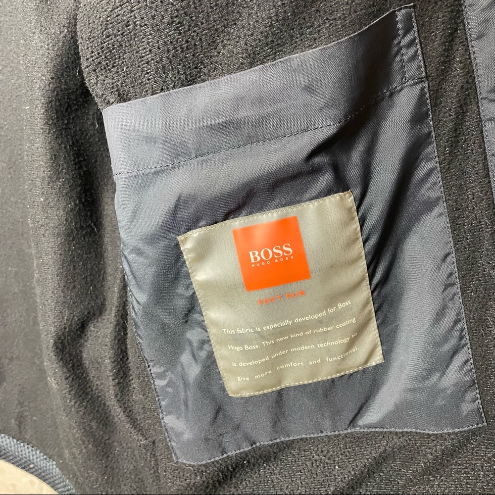 Hugo Boss Men's Windbreaker Jacket Vest In Black - Picture 9 of 9